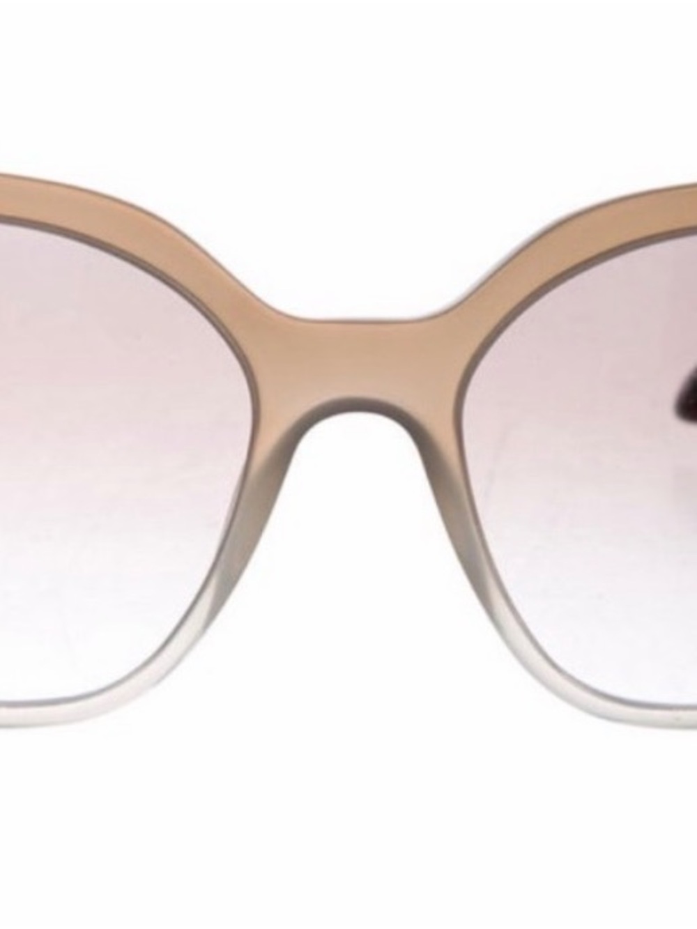 Prada Beige to Cream Ombre Oversized Women’s Sunglasses